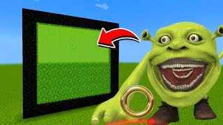 How to Make A Portal To The Shrek Sonic Tapes Dimension in Minecraft [upl. by Florence]