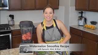 Watermelon smoothie recipe in a Vitamix Blender [upl. by Tnek]