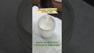 Milk Defoaming with Ultrasonics defoaming defoam milk [upl. by Johnathon]