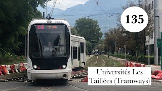 GPF n°135  Tramways aux Taillées Universités à St Martin dHères [upl. by Kassandra]