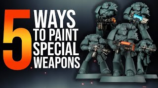 5 ways to paint Heresy  40K Special Weapons and effects  Duncan Rhodes [upl. by Nnaycart]