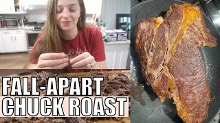 How to Make The Perfect SlowCooker CHUCK ROAST  Carnivore Diet Zero Carb amp FallApart Tender [upl. by Mickelson]