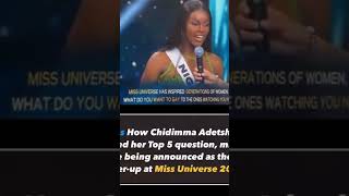 quotChidimma Adetshina Crowned Miss Universe A Historic Victoryquot [upl. by Aile97]