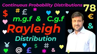 Moment Generating Function of Rayleigh Dist  Characteristic Generating Function of Rayleigh Dist [upl. by Enylodnewg]