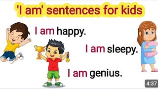 quotI amquot sentences  Practice sentences  English reading  Reading lesson for kids englishreading [upl. by Roselani]