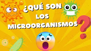 QUE SON LOS MICROORGANISMOS  VIDEOS EDUCATIVOS [upl. by Aniroz720]