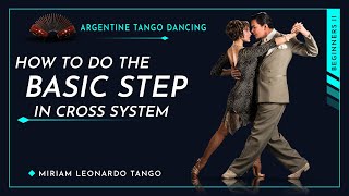 Argentine Tango basic step in cross system [upl. by Essa]