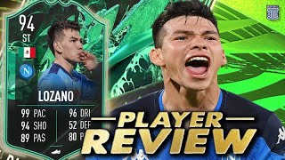 94 SHAPESHIFTERS LOZANO PLAYER REVIEW SBC PLAYER  FIFA 22 Ultimate Team [upl. by Labanna]