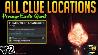 Destiny 2  Presage Secrets All 5 Triumph Clues amp Locations [upl. by Quirita]