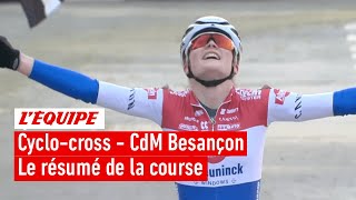 Cyclocross  Pieterse soffre une dernière démonstration à Besançon pour boucler la Coupe du monde [upl. by Cutlip]