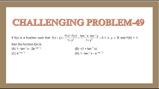 CHALLENGING PROHBLEM 49BASED ON FUNCTIONAL EQUATIONFIITJEE AITS2022 SOLUTION jeeadvanced [upl. by Esli960]