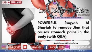 POWERFUL Ruqyah Al Shariah to remove Jinn that causes stomach pains in the body Live Ruqya with QampA [upl. by Tobit296]