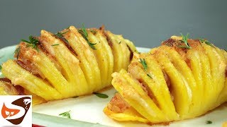 Patate al forno “a fisarmonica” dorate e croccanti Patate Hasselback – Contorni [upl. by Eliezer]