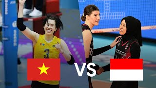 🔴 Việt Nam vs Indonesia  Màn ngược dòng cảm xúc bậc nhất của Thanh Thuý và đồng đội trước Indonesia [upl. by Eednim]