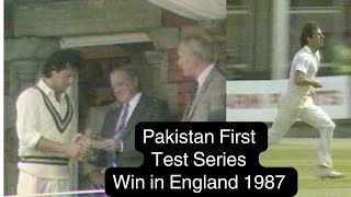 Pakistan First Ever Series Win in England 1987  Imran Khan Man of the Series Performance as Captain [upl. by Enier594]