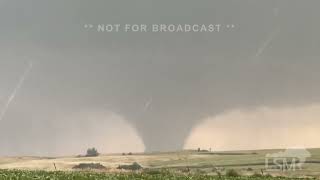 82824 Mound Ridge South Dakota Multiple Close Range Tornadoes and Crazy Supercell Structure [upl. by Aissac]