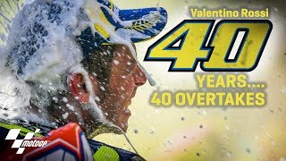 40 overtakes for Rossi’s 40 birthday [upl. by Medina]