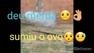 Bomba no ovo olha no que deu😱😱😱😱 [upl. by Eba]