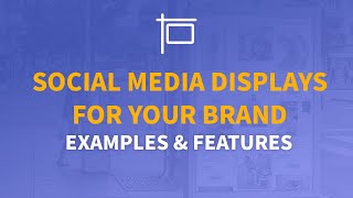 Social media display for your brand Examples and features [upl. by Wehttan]