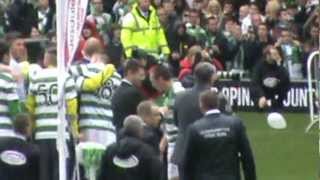 Celtic v Hearts SPL Champions 20112012 Trophy Presentation 13th May 2012 [upl. by Lamag484]