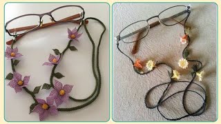 Crochet Glasses Chain For Cozy Pattern  Creative Design Ideas [upl. by Faulkner]