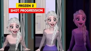 Frozen 2  Elsas Singing Shot Progression  Animation Breakdowns  3D Animation Internships [upl. by Elli]