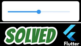 Slider not moving or working SOLVED in Flutter  Showing slider in a dialog popup or bottom sheet [upl. by Barabbas147]
