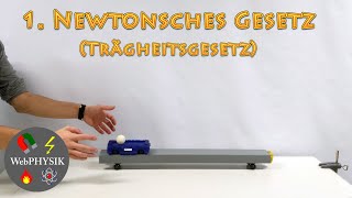 1 Newtonsches Gesetz Trägheitsprinzip  Erklärung und Experimente [upl. by Nauq]