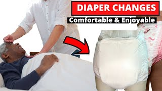 DIAPER CHANGES How to MAKE IT COMFORTABLE amp ENJOYABALE  Comfortable Adult DIAPER CHANGES [upl. by Fia]