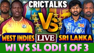 SL vs WI 1st ODI live  Sri Lanka vs West Indies live  Live Scorcard and Comentary  SL vs WI 2024 [upl. by Yseulte719]