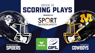 ERIMA GFL Scoring Plays Straubing Spiders  Munich Cowboys [upl. by Brian]