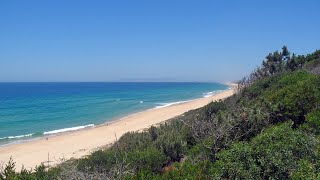 Praia da Adiça na Costa da Caparica Almada Portugal [upl. by Lledal751]