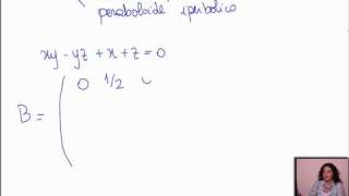 Lezioni Geometria ed algebra lineare  Studio di una quadrica mediante la conica allinfinito [upl. by Denise96]