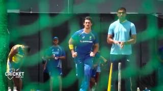 Mitch Starc making net gains in Barbados [upl. by Ocram359]