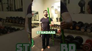 Olympic vs standard barbell workout bodybuilding [upl. by Naedan831]