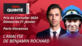 Pronostics Quinté PMU avec Benjamin Rochard  100 Quinté du Dimanche 21 janvier à ParisVincennes [upl. by Merow]