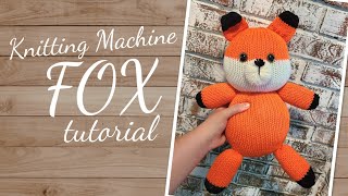 flat bed knitting machine fox stuffie [upl. by Zoltai80]