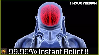 Instant Migraine Headache Relief Pure Binaural Beats  Stress Relief  Healing Music 3Hr Version [upl. by Sreip191]