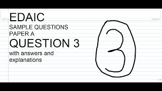 EDAIC Paper A Question 3 [upl. by Kristi]