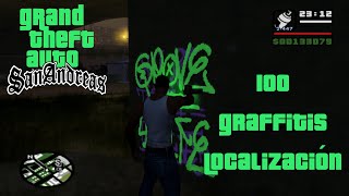 Grand Theft Auto San Andreas  Encuentra los 100 Graffitis Localización [upl. by Mikkel955]