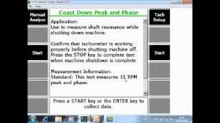 Measuring Coast Down Peak and Phase with the AMS 2140 Tutorial [upl. by Rafter746]