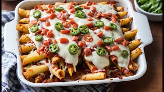 How to Make EPIC Loaded Pizza Fries  how to cook fancy food Restaurant style chicken crispy recipe [upl. by Ettennek]