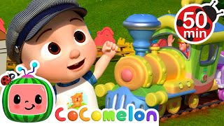 Train Park Song  Im on a train  Cocomelon  Kids Cartoons amp Nursery Rhymes  Moonbug Kids [upl. by Anauqal]