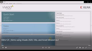 Xilinx ILA Demo using Vivado 2020 Vitis and Avnet Minized rev1 [upl. by Vidovic]