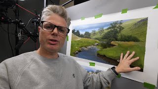 Painting a Realistic Landscape in Oil  Episode 244 [upl. by Sellihca]