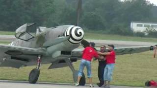 BF109G10 Taxiing [upl. by Bradeord711]