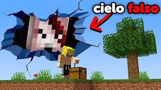 Trolleé a Mi Amigo con CIELO FALSO en Minecraft [upl. by Hekking774]