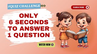 Check if you can answer a question within 6 seconds [upl. by Calica291]