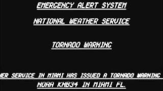 EAS tornado warning issued for miami dade county FL [upl. by Maxie]