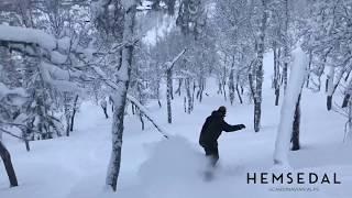 Offpiste from Hemsedal Skisenter in Norway Offpist i Hemsedal 2018 [upl. by Seravaj]